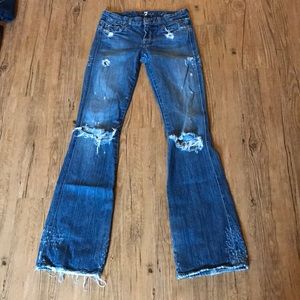 7FAMK distressed A pocket